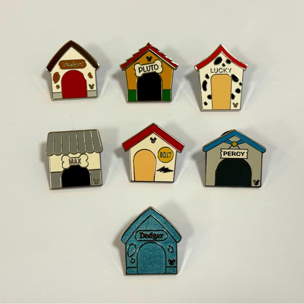 Disney Pin - Complete Dog House Set